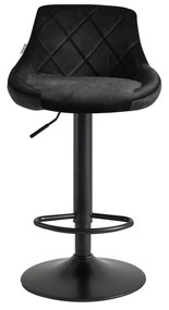 Бар стол Velluto-черен (2) парчета