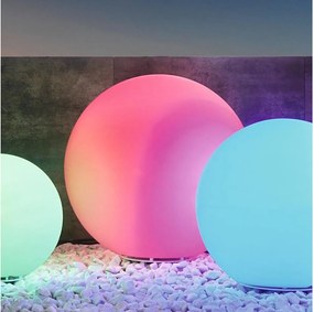 Eglo 98108 - LED RGBW външна лампа MONTEROLO-C LED/9W/230V IP65 Ø600 мм