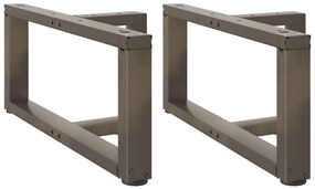 Sonata H Крака за холна маса T-образна 2 бр. естествена 70x25x(30-31) см