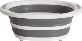 Купа 5five, Сива/Бяла, Сгъваема, 8 l, С тапа