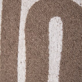 Висяща лампа черна с кафяво-бежов абажур 35 см 3 светлини - Cava