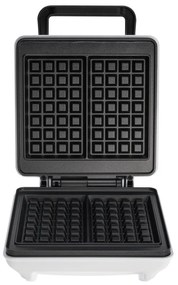 Гофретник Mesko MS 3091, 1800W, Незалепващо покритие, 2 плочи, Неплъзгащи се крачета, Бял