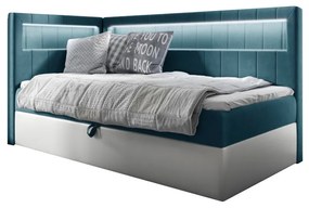Тапицирано легло ELIZA 2 + топер, 100x200, fresh 34, ляв
