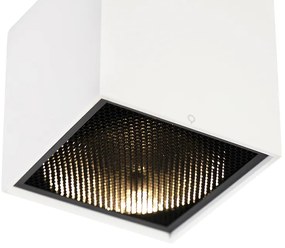 Дизайнерски повърхностно монтиран прожектор бял GU10 111mm - Box Honey