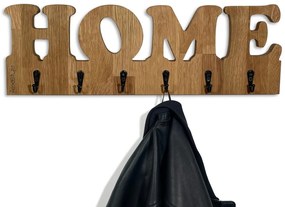 Масивна дъбова закачалка за стена HOME - 50 x 16,5 cm