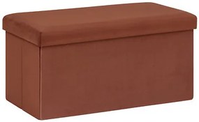 Пейка със съхранение atmosphera Tess, Кадифе, Сгъваема - Амбър