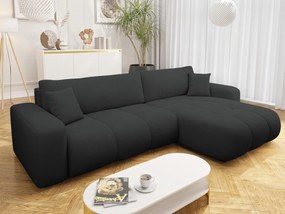 Ъглов диван Furyn L Maxi-Черен