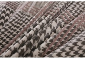 Сиво микроплюшено спално бельо за единично легло 140x200 cm - My House