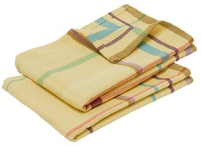 Комплект от 2 жълти памучни кърпи Yara, 50 x 70 cm - Hübsch