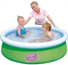 Bestway - Надуваем басейн My first Fast Set Pool 152x38 см - зелен
