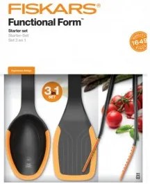 Fiskars - Комплект силиконови прибори за готвене Functional Form New, 3 части