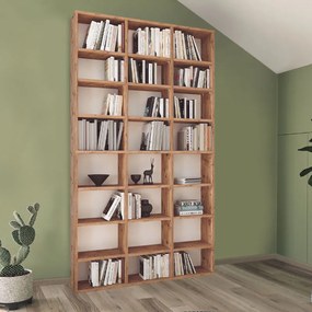 Книжна етажерка Fyodor меламинов в цвят борова дъб 102x16x178см.