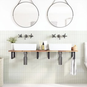 3279658 vidaXL Плот за баня, необработен, 120x40x2 см, масивно дърво акация