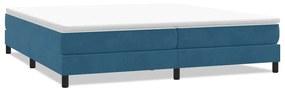 3315847 vidaXL Box Spring Легло без матрак Тъмно синьо 200x210 cm Кадифе