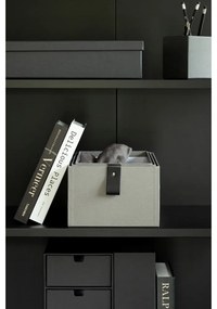 Сиви картонени кутии за съхранение в комплект от 3 бр. 20,5x29,5x14,5 cm Aston Paper Laminate – Bigso