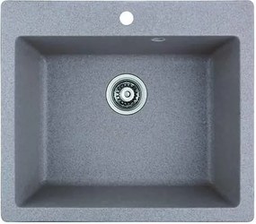 Кухненска мивка 8304, Inter Ceramic, гранит, едно корито, със сифон, 50x22.5х57см
