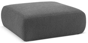 Тъмносива табуретка от плат букле Molino - Micadoni Home