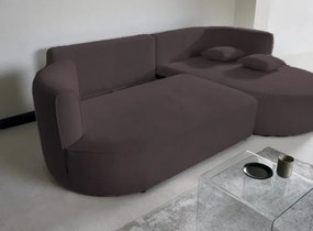 Ъглов диван Айрис Мини-кафяв-ляв