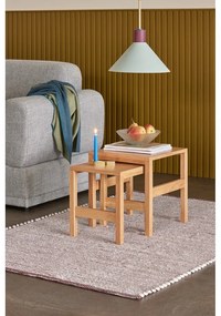 Странични масички в комплект от 2 бр. от декор от дъб 40x40 cm Puzzle – Hübsch