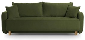 Зелен разтегателен диван с място за съхранение 231 cm Elen – Micadoni