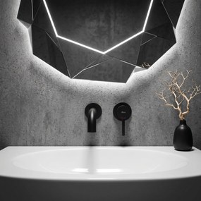 СМЕСИТЕЛ за вграждане Rea Lungo Black Mat  + BOX