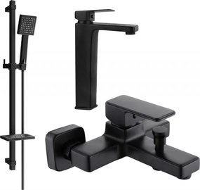 Mexen Cetus DQ45 комплект за баня, черен - 744313DQ45-70