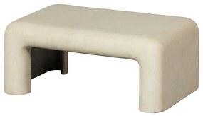 Кремави масички за кафе в комплект от 2 бр. от декор от камък 42x92 cm Stani – WOOOD