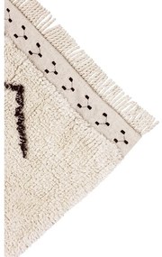 Кремав ръчно изработен памучен килим подходящ за пране 170x240 cm Bereber Rhombs – Lorena Canals