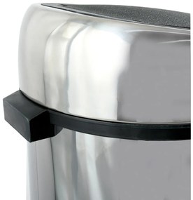 Стоманено кошче за боклук отваряне с докосване в блестящо сребрист цвят 30 l – MSV