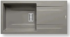 Νεροχύτης Pyramis Kartesio 1B 1D-Industrial Grey-Μήκος: 100 εκ.