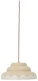 Кремаво висящо осветително тяло с метален абажур ø 40 cm Lacya – Bloomingville