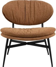 СОФИЯ Теракота (тъкан Апия 272)/черна рамка - ТАПИЦИРАН СТОЛ ЗА ДНЕВНА/ОФИС