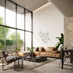 Черна лампа за таван ø 30 cm Soho - Sollux