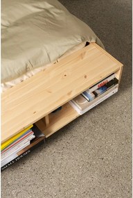 Двойно легло от масивен бор с включена подматрачна рамка в естествен цвят 140x200 cm Merge – Karup Design