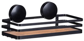 WENKO 24979800-Поличка ALBA 26,5x12,5 см черна/кафява