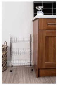Метален подвижен рафт в сребристо 36x64 cm - Premier Housewares