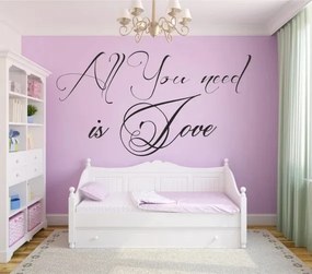 Стикер за стена ALL YOU NEED IS LOVE 100 x 200 cm