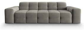 Сив кадифен диван 222 cm Kendal - Micadoni Home