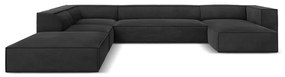 Тъмно сив ъглов диван (ляв ъгъл) Madame - Windsor &amp; Co Sofas
