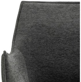 Тъмносив тапициран трапезен стол Bonita – Actona