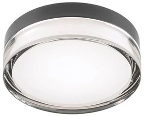 Redo 01-3733 - LED Плафониера FRISBI LED/8W/230V IP44 черен