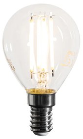 Комплект от 5 E14 димируеми LED Filament крушки G45 прозрачни 4W 470 lm 2700K
