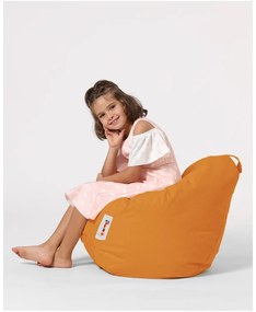 Оранжев детски чувал за сядане Premium - Floriane Garden