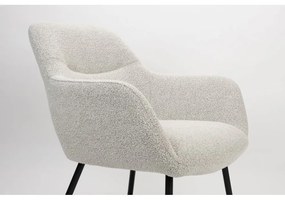 Бяло кресло от букле Dude – White Label