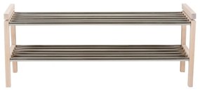 Стойка за обувки от масивен дъб естествена Confetti – Rowico