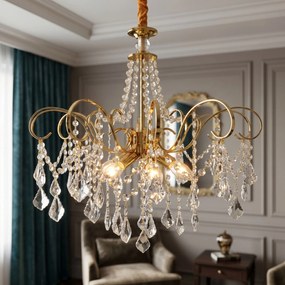 Кристална висяща лампа SWE081-CP 60cm GOLD