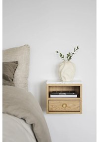 Нощно шкафче с плот от имитация на мрамор естествено Whitmore – Rowico