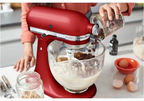 Планетарен миксер KitchenAid Artisan Elegance 5KSM125EER, 300 W, 4.8 л, Direct drive, 10 скорости, Червен