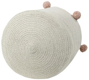 Кремава текстилна детска кошница за играчки ø 30x30 cm Bubbly – Lorena Canals
