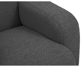 Тъмносив ъглов диван от плат букле (ляв ъгъл) Molino - Micadoni Home
